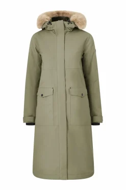 Áhkká Parka Urban Padded Long Parka W mosgrøn Hot