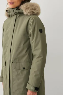 Áhkká Parka Urban Padded Long Parka W mosgrøn Hot