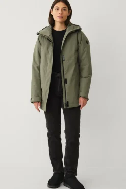 Áhkká Parka Urban Padded Parka W mosgrøn Outlet