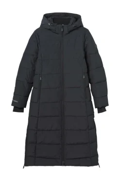 Áhkká Overtøj>Parkacoat Long Padded Parka W Hood Jr Black mdf/metal