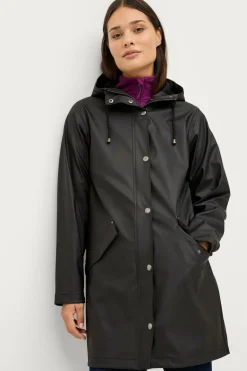 Áhkká Regnjakke PU Parka W Black mdf/metal Outlet