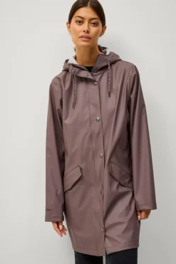 Áhkká Overtøj|Overtøj>Regnjakke PU Parka W Brun