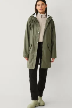 Áhkká Regntøj>Regnjakke PU Parka W Mossgrön