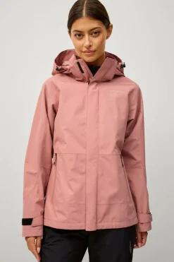 Áhkká Regnjakke Rain Jacket W Brunrosa New