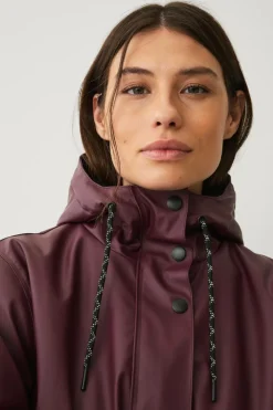 Áhkká Regnparka Padded PU W Rødbrun Hot