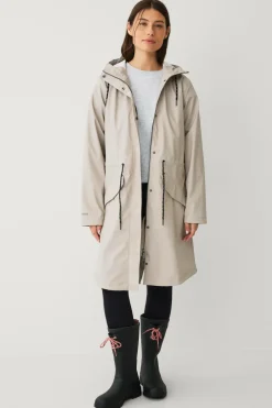 Áhkká Regnparka Rain Waist Parka PU Kittbeige Outlet