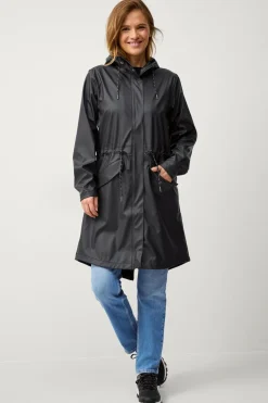 Áhkká Overtøj|Overtøj>Regnparka Rain Waist Parka PU Sort