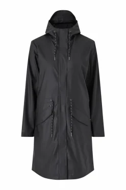 Áhkká Overtøj|Overtøj>Regnparka Rain Waist Parka PU Sort