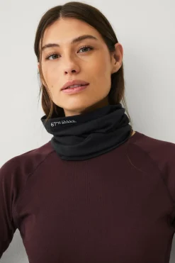 Áhkká Halstørklæder & Tørklæder|Halstørklæder>Rørhalstørklæde Merino Wool Black mdf/metal
