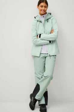 Áhkká Skaljakke Shell Jacket W Lys grågrøn Best