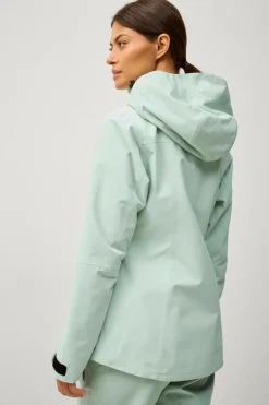 Áhkká Skaljakke Shell Jacket W Lys grågrøn Best