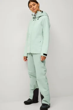 Áhkká Skaljakke Shell Jacket W Lys grågrøn Best