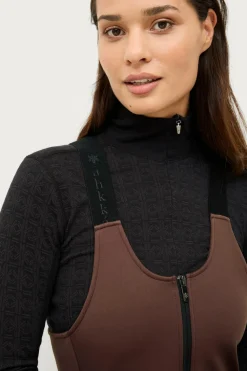 Áhkká Skibukser Gold Softshell Bib Ski Pant Dyb mahogni Discount