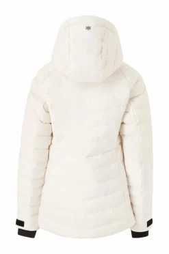 Áhkká Skidjacka Quilted Ski Jacket Cremehvid Clearance