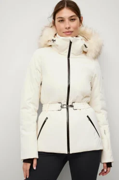 Áhkká Skijakke Gold Ski Jacket Cremehvid Sale