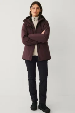 Áhkká Skijakke Outdoor Jacket Padded Chokoladebrun Outlet