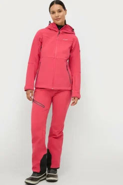 Áhkká Overtøj|Overtøj>Skijakke Softshell Ski Jacket Rosarød