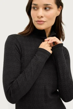 Áhkká Skiundertøj|Skiundertøj>Termisk top Gold Underwear LS Tee Sort