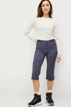 Áhkká Trekkingbukser Lightweight Trekking Capri Mørkegrå Best