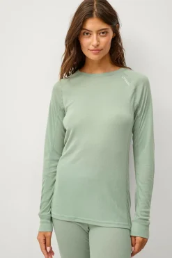 Áhkká Skiundertøj|Skiundertøj>Undertøjstrøje LS Tech W Grågrøn