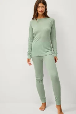 Áhkká Skiundertøj|Skiundertøj>Undertøjstrøje LS Tech W Grågrøn