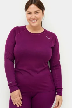 Áhkká Undertøjstrøje LS Tech W Blommelilla Online