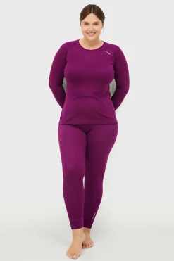 Áhkká Undertøjstrøje LS Tech W Blommelilla Online