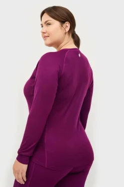 Áhkká Undertøjstrøje LS Tech W Blommelilla Online