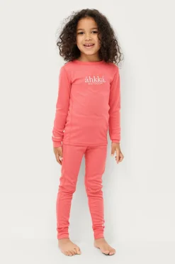 Áhkká Undertøj>Undertrøje Logo LS Tech Kids Rosa
