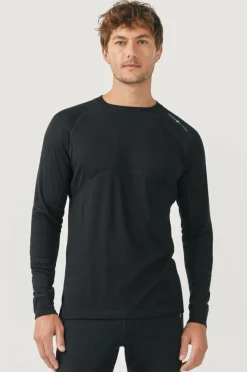 Áhkká Skiundertøj|Skiundertøj>Undertrøje LS M Tech Black mdf/metal