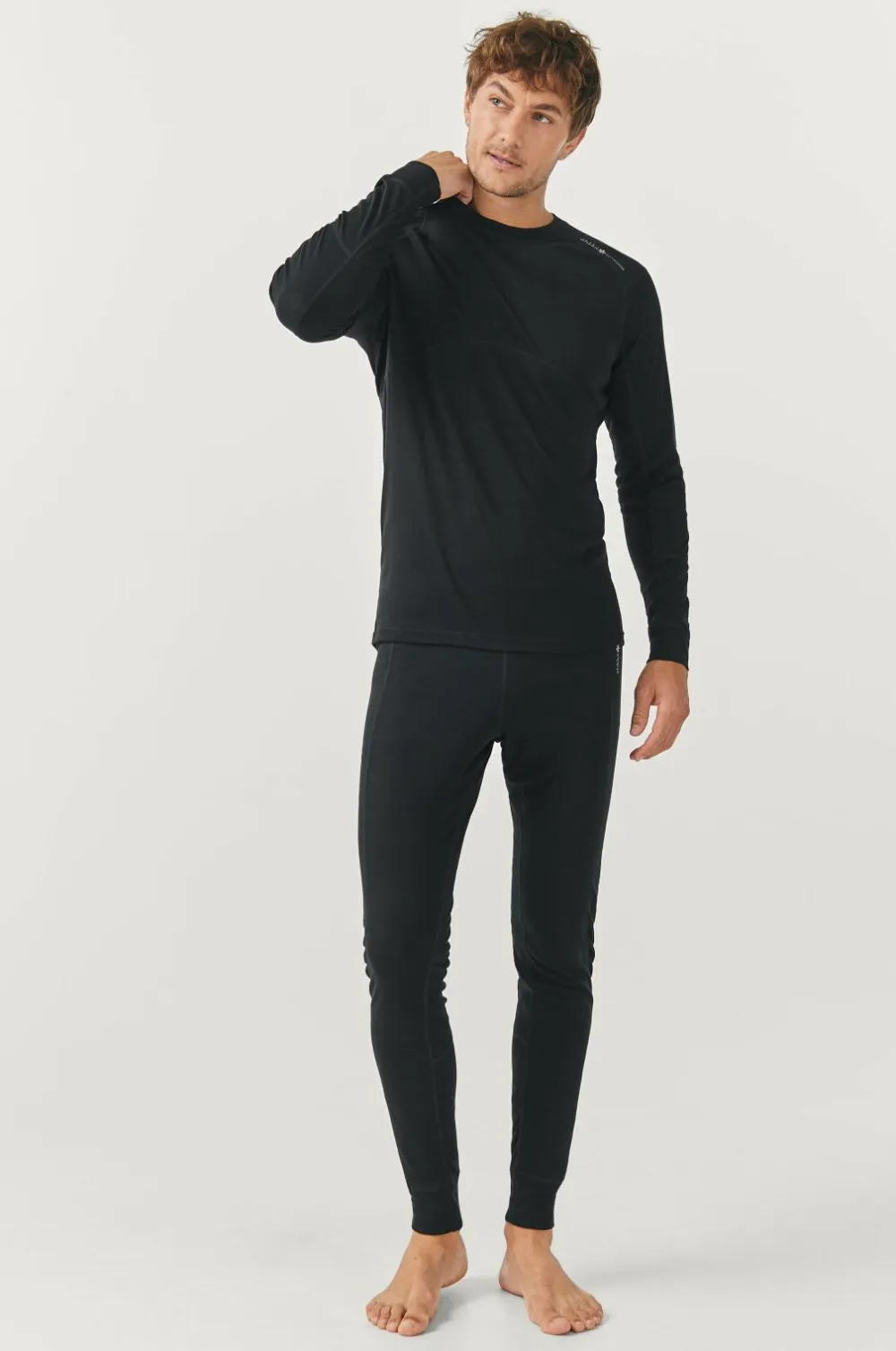 Áhkká Skiundertøj|Skiundertøj>Undertrøje LS M Tech Black mdf/metal