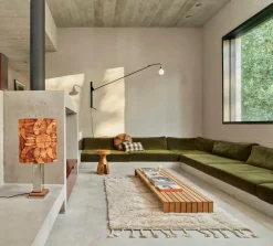 HKliving Brut lampefod Krom/brun Clearance