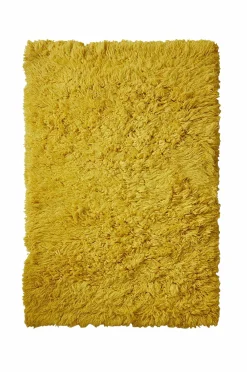 HKliving Bomulds- & Kludetæpper>Fluffy tæppe (150x240cm) Gul