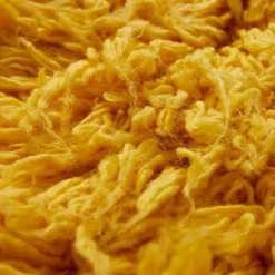 HKliving Bomulds- & Kludetæpper>Fluffy tæppe (150x240cm) Gul