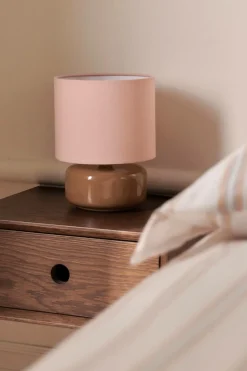 &Home Bordlampe Bobo Brown/ Pink Clearance