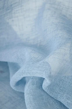 &Home Café-gardin Mila Lyseblå Outlet