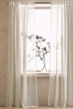 &Home Gardinlængder Med Rynkebånd>Gardinlængde med multibånd Mila 2-pak Lys beige