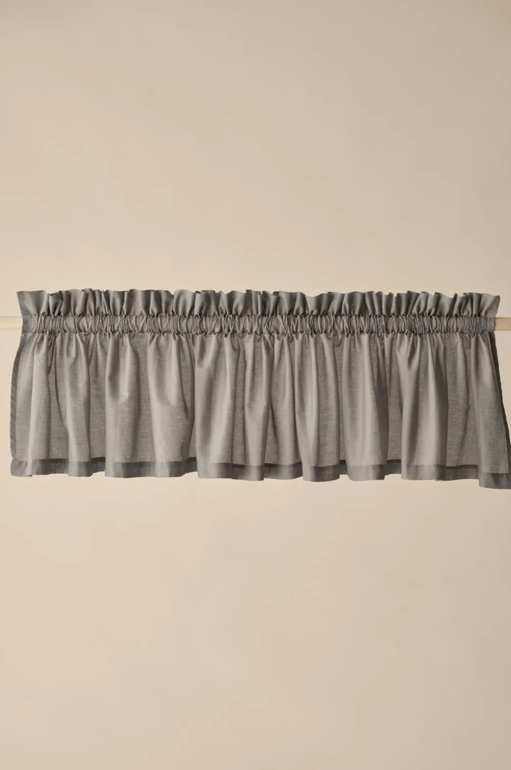 &Home Gardinkapper>Kappe bomuldsvoile Grå