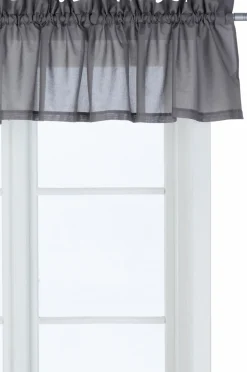 &Home Gardinkapper>Kappe bomuldsvoile Grå