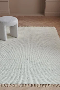 &Home Kludetæppe Ludvika Hvid Discount