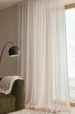 &Home Gardinlængder Med Rynkebånd>Multibåndsgardin Mila Wide 1-pak Lys beige