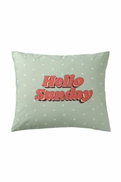 &Home Pudebetræk Panelprint Lysegrøn Best