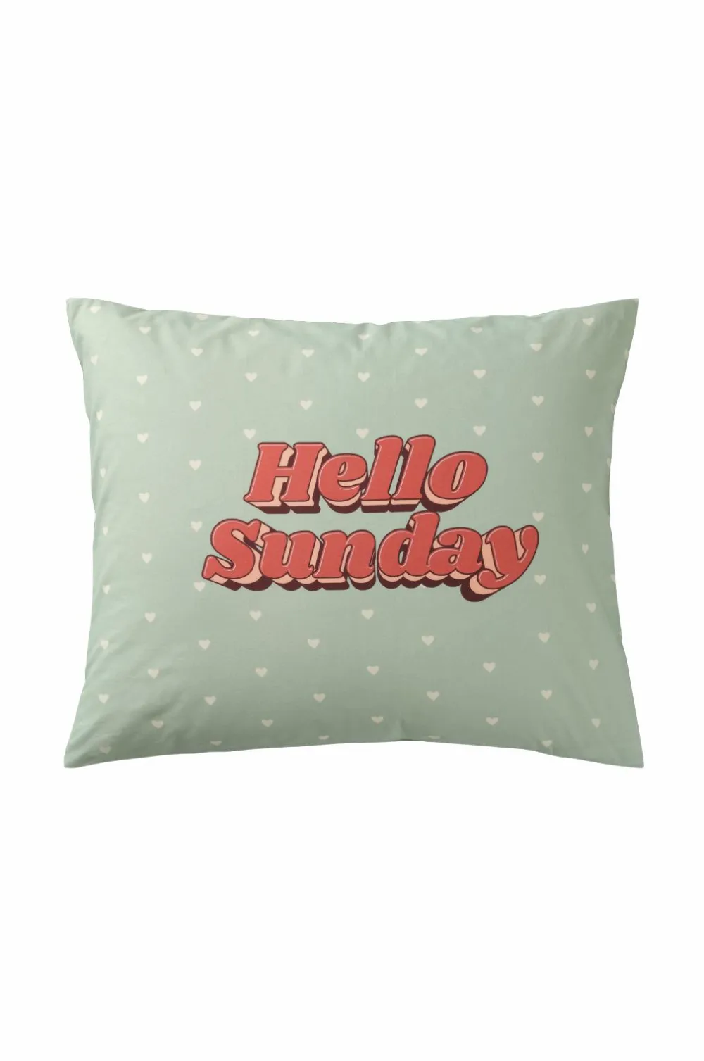 &Home Pudebetræk Panelprint Lysegrøn Best