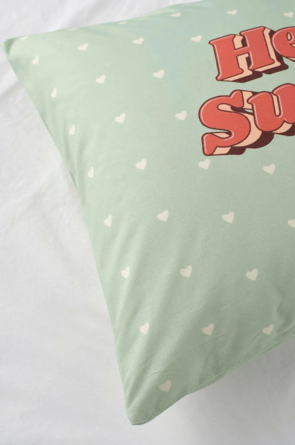 &Home Pudebetræk Panelprint Lysegrøn Best