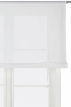 &Home Foldegardiner>Roll up-gardin Voile Hvid