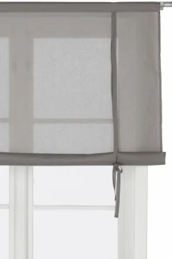 &Home Foldegardiner>Roll up-gardin Voile Grå