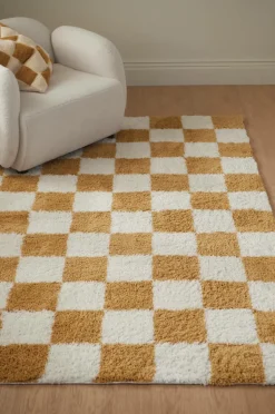 &Home Ryatæppe Lugo Check Gulvit