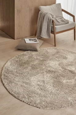 &Home Ryatæppe Lugo Round Beige New