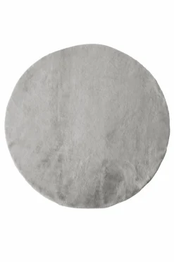 &Home Ryatæppe Vigo Rund Lysegrå