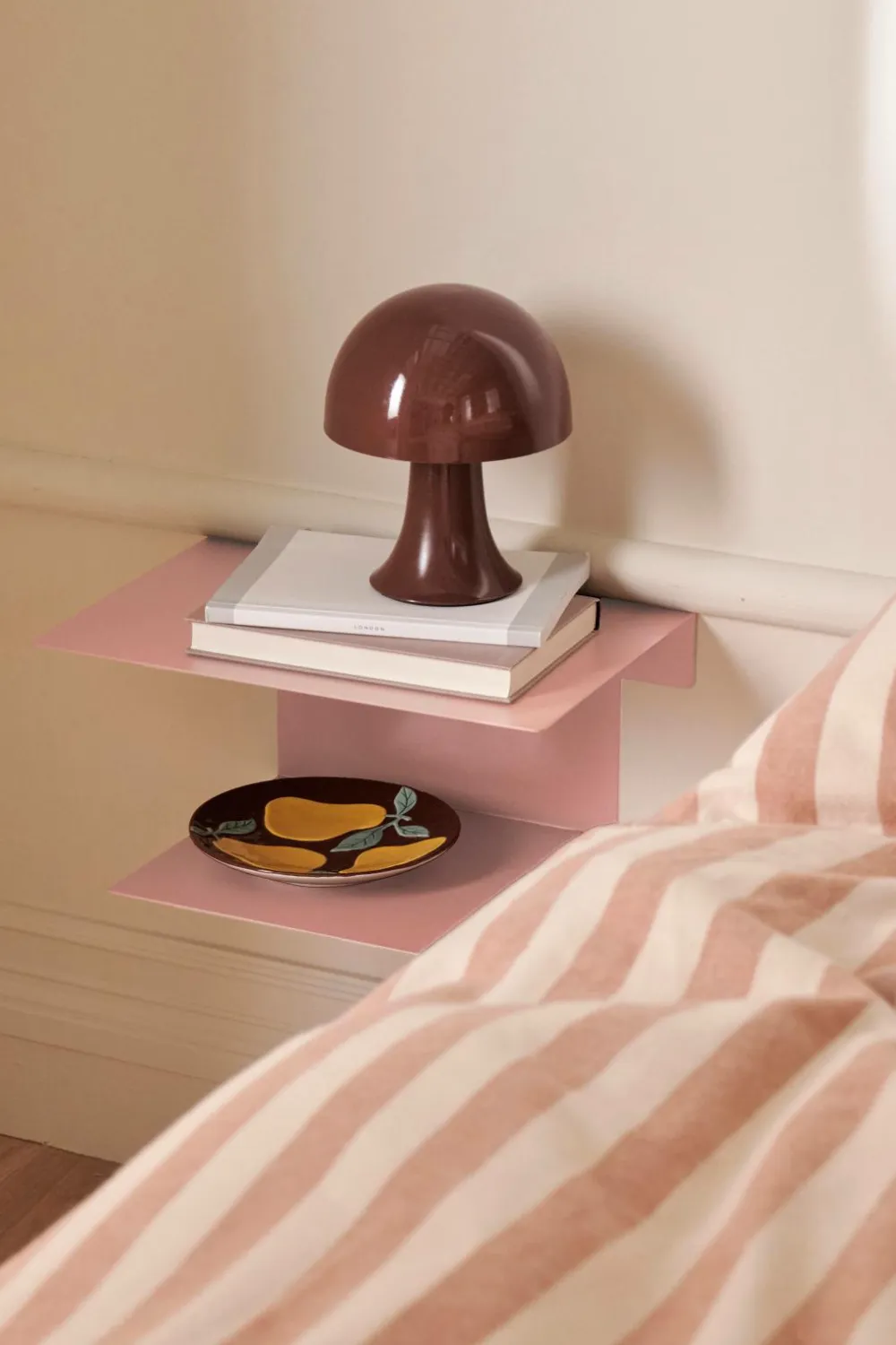 &Home Borde>Sengebord Broom Rosa